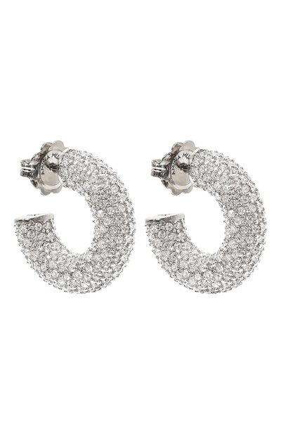 Серьги AMINA MUADDI серебряного цвета по цене 69950 руб., арт. CAMER0N H00P MINI, фото 3 Серьги AMINA MUADDI, арт. CAMER0N H00P MINI, фото 3