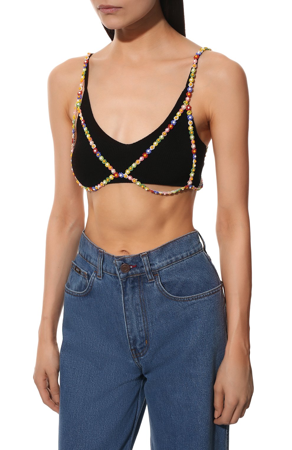 Бра-топ MSGM разноцветного цвета по цене 15450 руб., арт. 3242MDR101 227468, фото 3 Бра-топ MSGM, арт. 3242MDR101 227468, фото 3