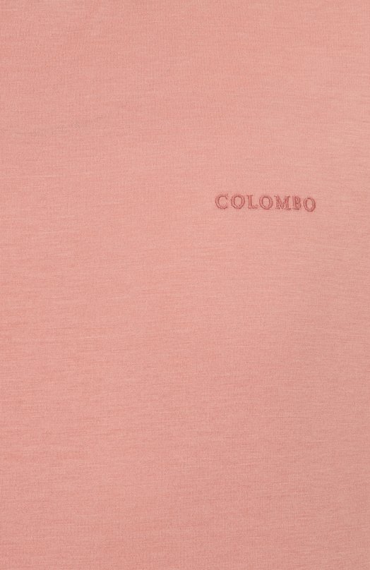 Футболка из шелка и хлопка Colombo TS00404/M0146-J0 Розовый  TS00404/M0146-J0 Фото 6