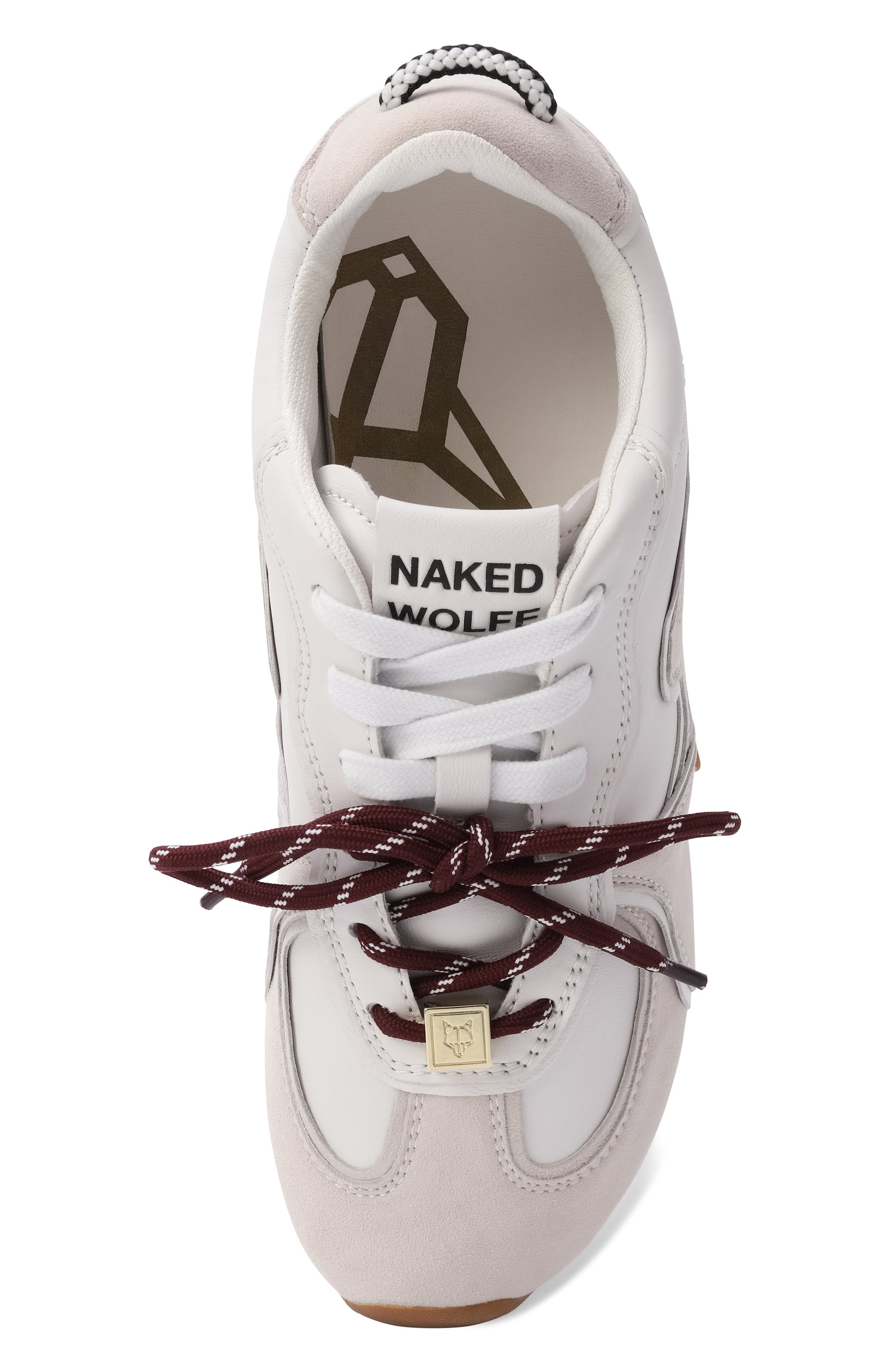 Кожаные кроссовки adored NAKED WOLFE светло-серого цвета по цене 29400 руб., арт. AD0RED/SUEDE LEATHER, фото 6 Кожаные кроссовки adored NAKED WOLFE, арт. AD0RED/SUEDE LEATHER, фото 6