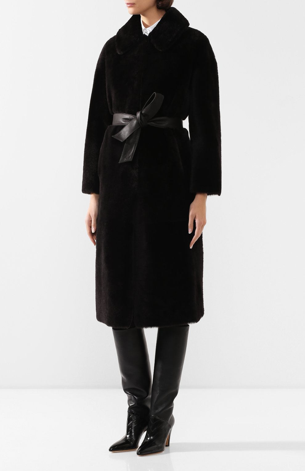 Дубленка GIORGIO ARMANI черного цвета по цене 779500 руб., арт. 5AL05P/5AP05, фото 3 Дубленка GIORGIO ARMANI, арт. 5AL05P/5AP05, фото 3
