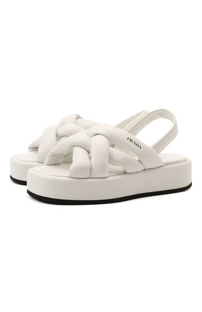 Кожаные сандалии PRADA, арт. 1XZ747-038-F0009-035, фото 1