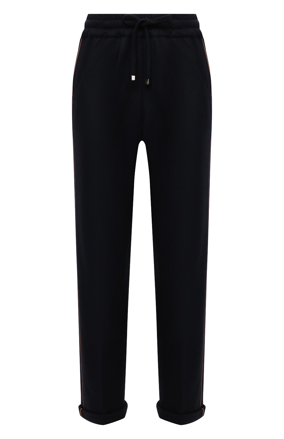 Кашемировые брюки KITON темно-синего цвета по цене 256500 руб., арт. D52122K05T67, фото 1 Кашемировые брюки KITON, арт. D52122K05T67, фото 1