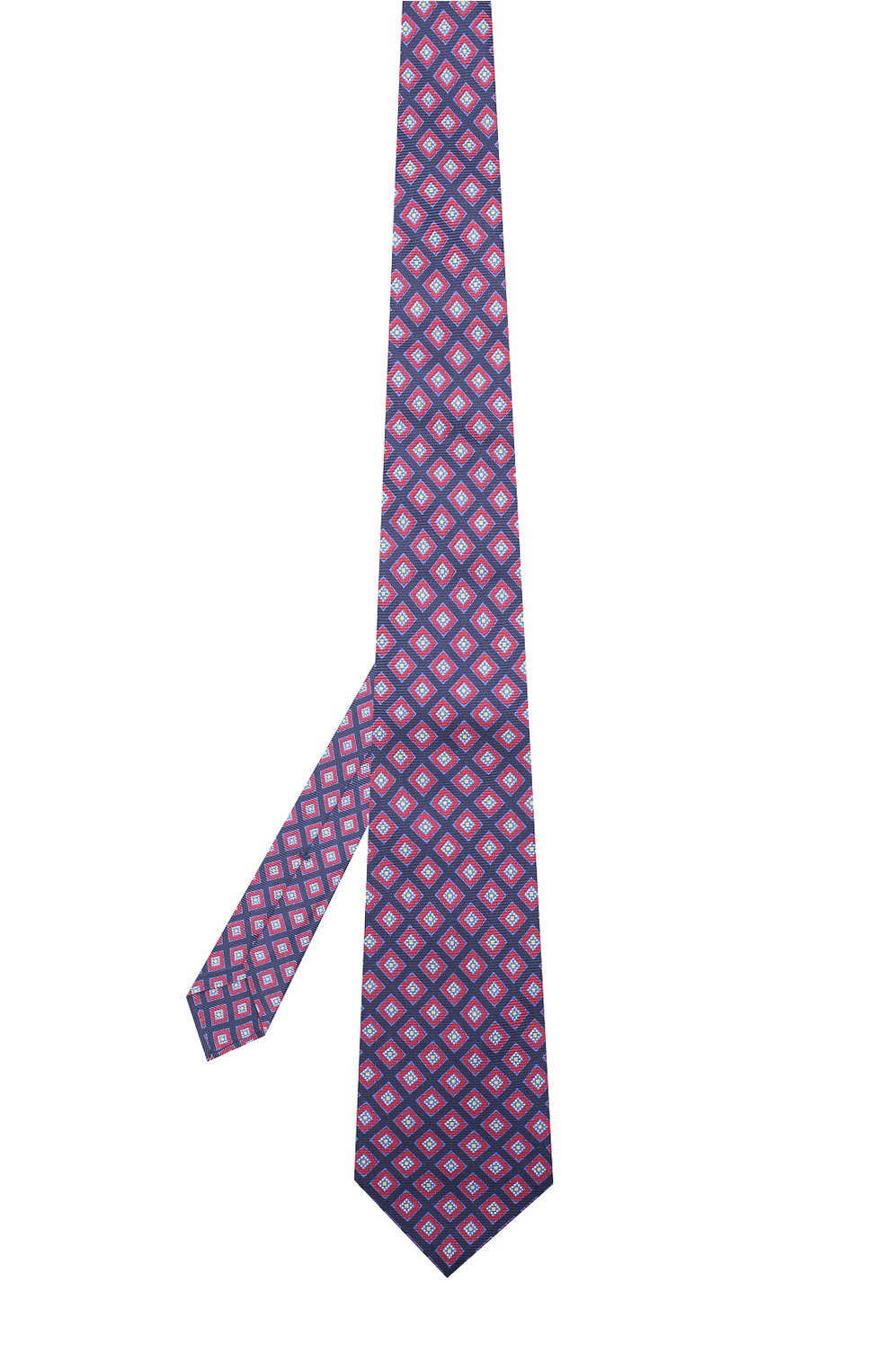 Шелковый галстук с узором KITON красного цвета по цене 25950 руб., арт. KLC06E32, фото 2 Шелковый галстук с узором KITON, арт. KLC06E32, фото 2