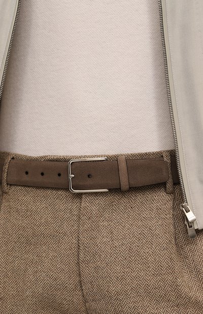 Мужской замшевый ремень SANTONI, арт. CM35VS003B91E2SN