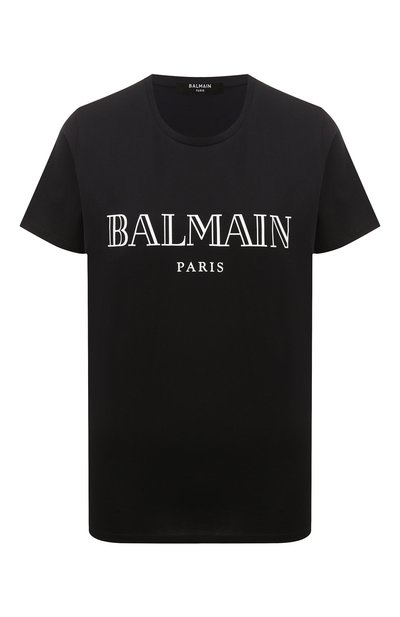 Женская хлопковая футболка BALMAIN, арт. VF11350B030