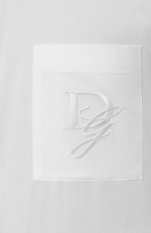Хлопковая рубашка Dolce & Gabbana G5ML0Z/FU5EW Белый  G5ML0Z/FU5EW Фото 5