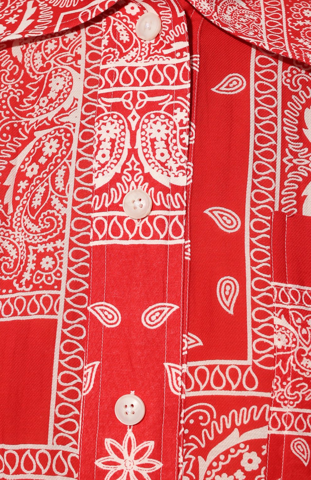 Рубашка из хлопка и шелка DESTIN, арт. D5S2/AMI BUTT0N BANDANA PATCH, фото 5
