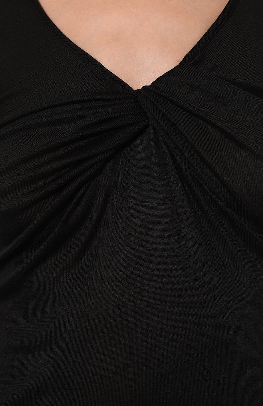 Топ из шелка и вискозы Giorgio Armani 6DAM51/AJHWZ Чёрный  6DAM51/AJHWZ Фото 5