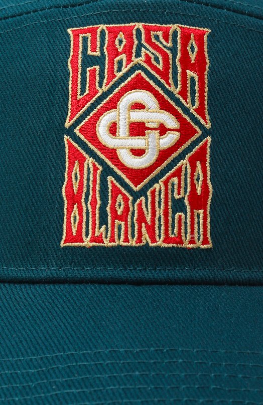 Хлопковая бейсболка Casablanca AS25-HAT-008-02 Зелёный  AS25-HAT-008-02 Фото 4