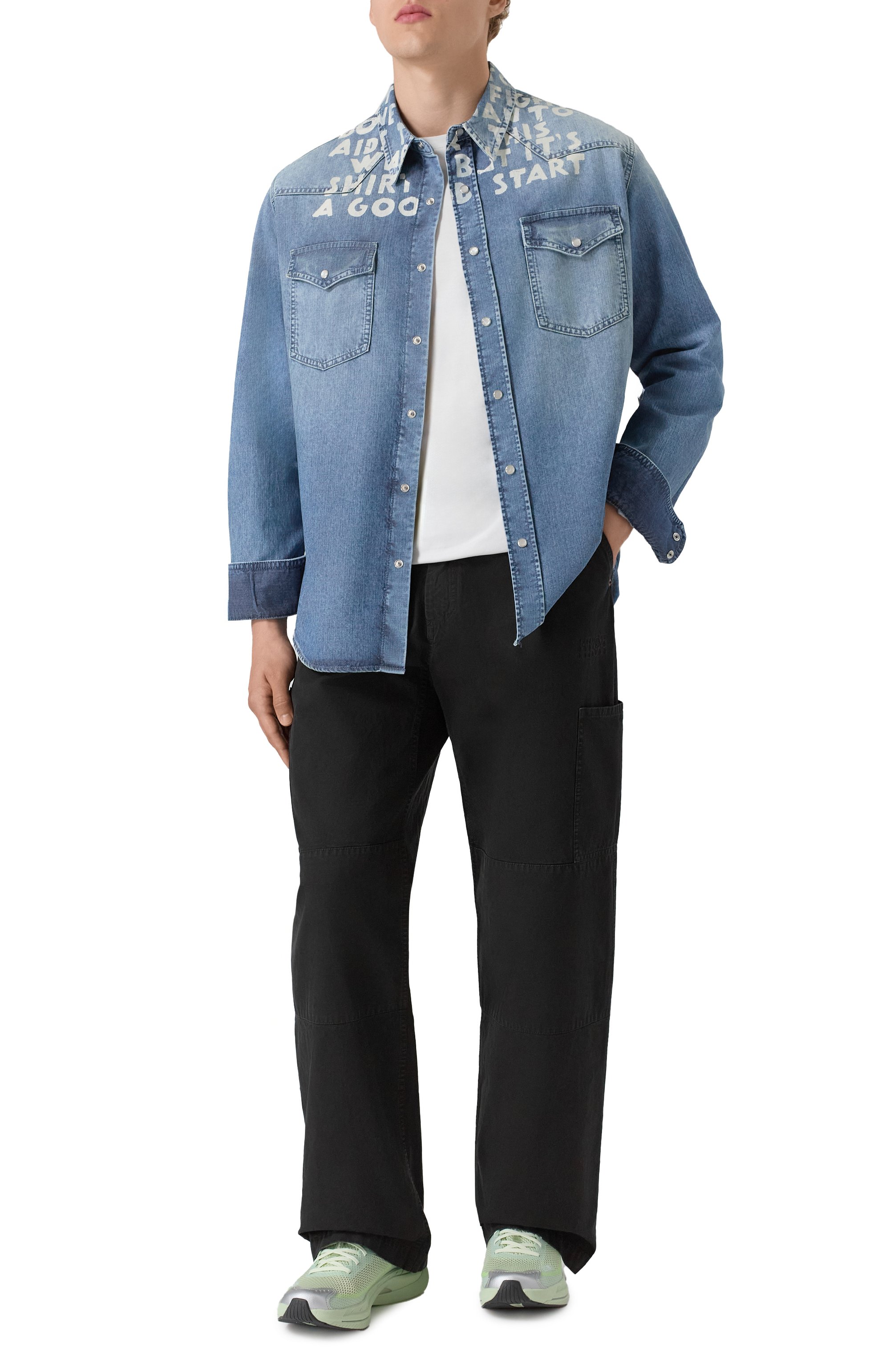Джинсовая рубашка MM6, арт. SH2DT0018/M30029, фото 2