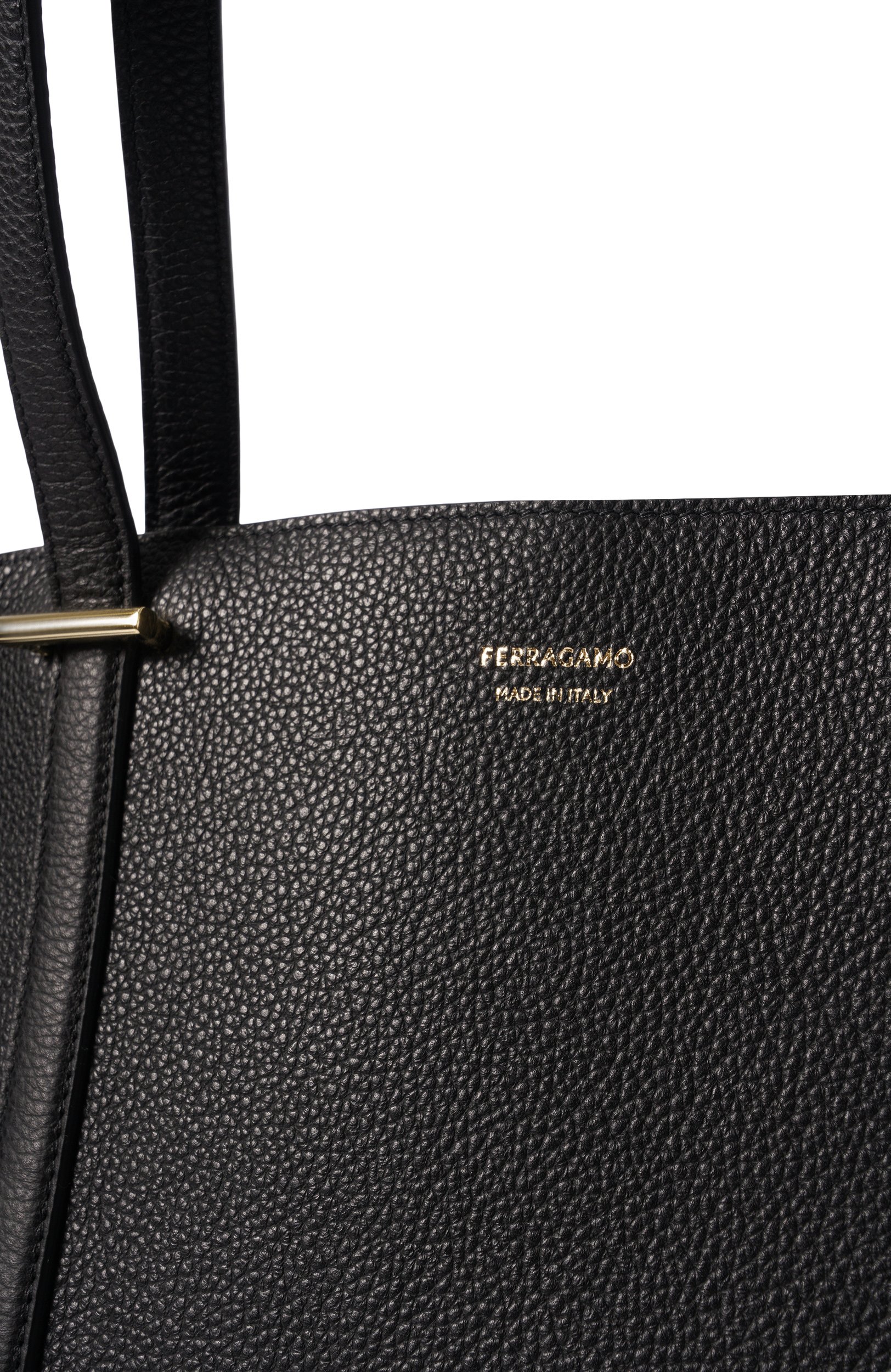 Сумка-тоут folded medium FERRAGAMO черного цвета по цене 190500 руб., арт. 21A580/789576, фото 6 Сумка-тоут folded medium FERRAGAMO, арт. 21A580/789576, фото 6