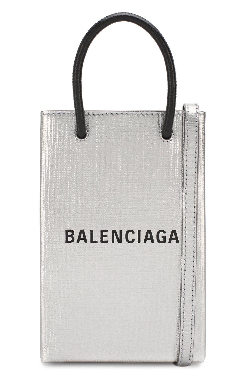 Кожаный чехол shopping для телефона BALENCIAGA, арт. 593826/0AI4N, фото 6