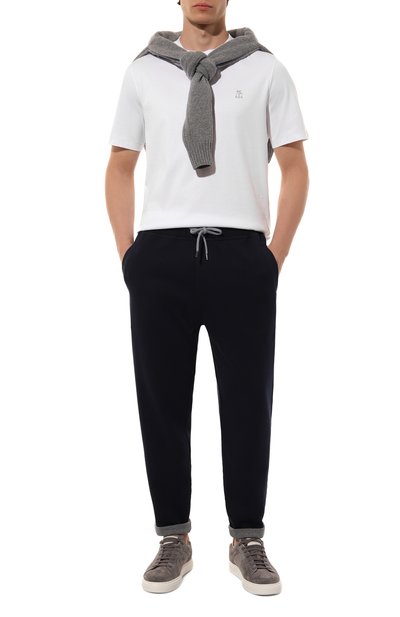 Брюки из хлопка и кашемира BRUNELLO CUCINELLI, арт. MM831B2330, фото 2