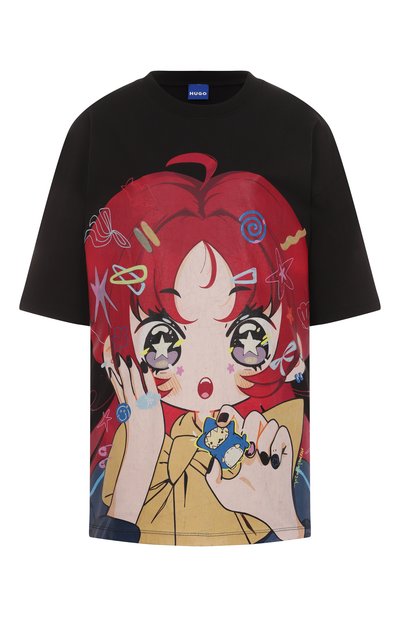 Женская хлопковая футболка HUGO BLUE, арт. 50545061