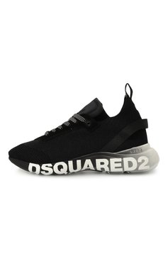 Мужские текстильные кроссовки fly DSQUARED2 черного цвета, арт. SNM0311/59206265 | Фото 4 (Материал внутренний: Текстиль; Драгоценные камни: Проставлено; Материал сплава: Проставлено; Подошва: Массивная; Материал внешний: Текстил�ь; Стили: Классический; Материал утеплителя: Без утеплителя; Кросс-КТ: Низкие)
