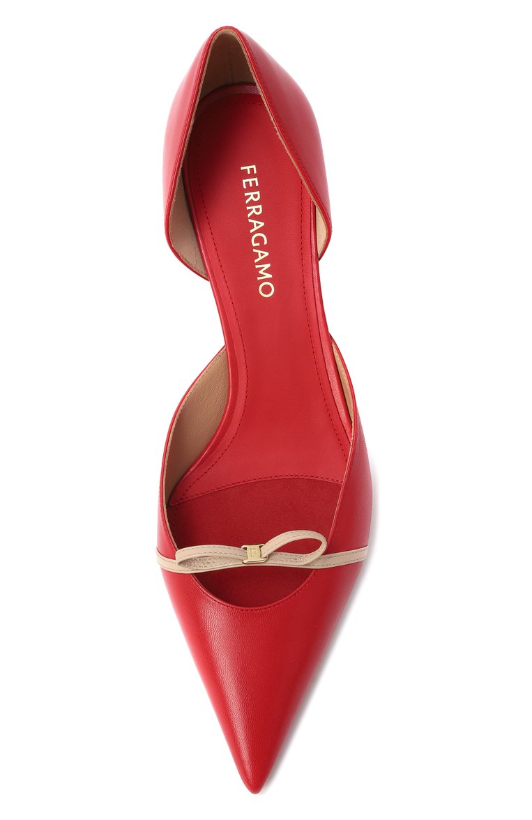 Кожаные туфли mini bow FERRAGAMO, арт. 01J693/781083, фото 1