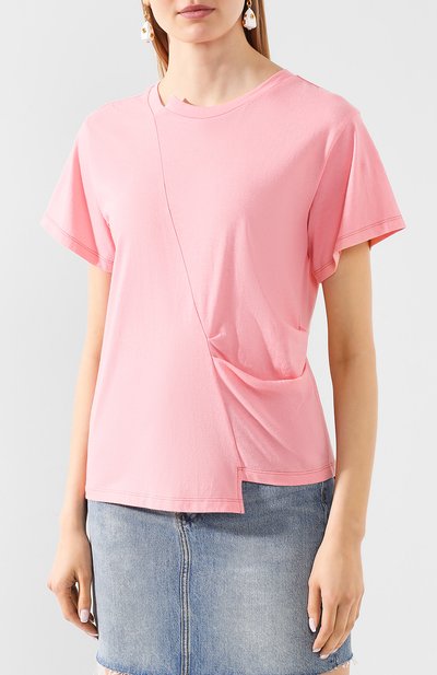 Хлопковая футболка REJINA PYO розового цвета по цене 19050 руб., арт. C149K/C0TT0N JERSEY, фото 3 Хлопковая футболка REJINA PYO, арт. C149K/C0TT0N JERSEY, фото 3