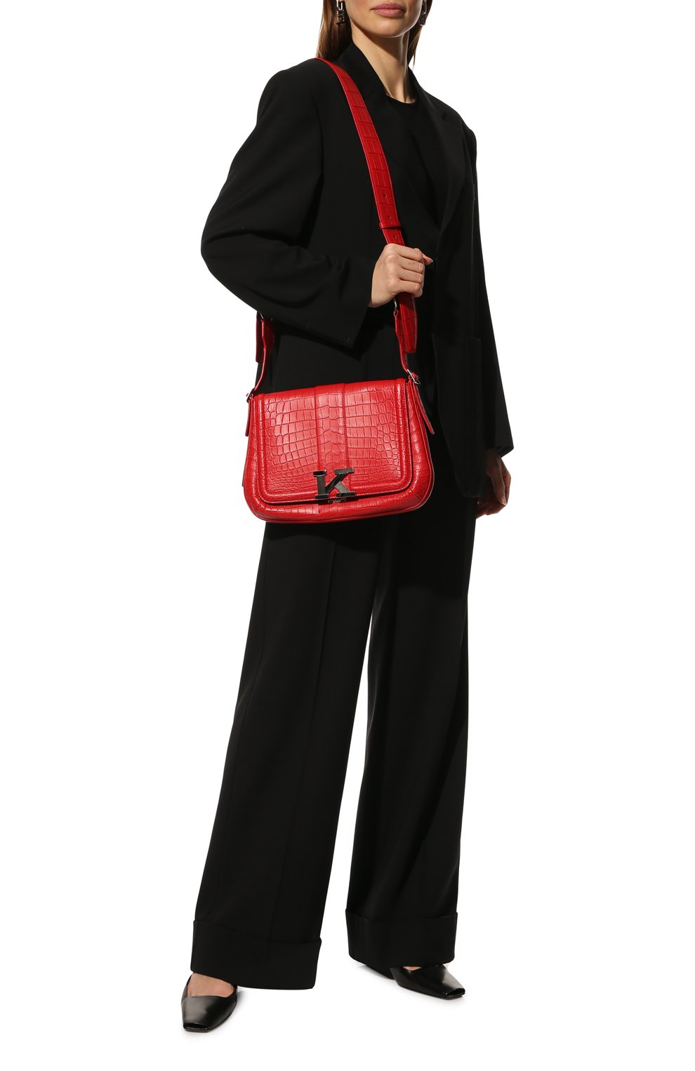 Сумка из кожи крокодила KITON, арт. DKIRAX0888A/CNIL, фото 7