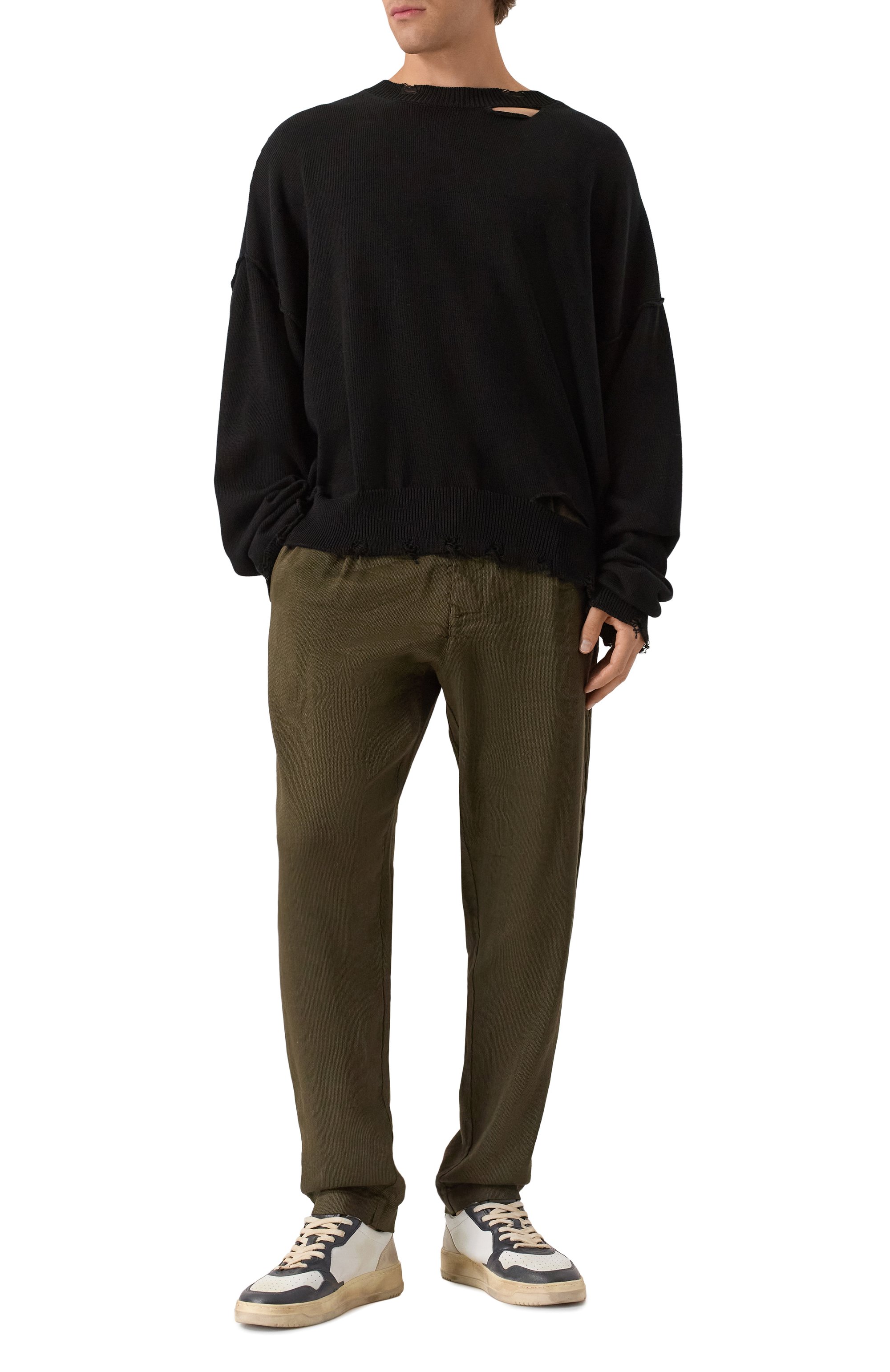 Брюки изо льна и вискозы TRANSIT, арт. CFUTRWH170, фото 2