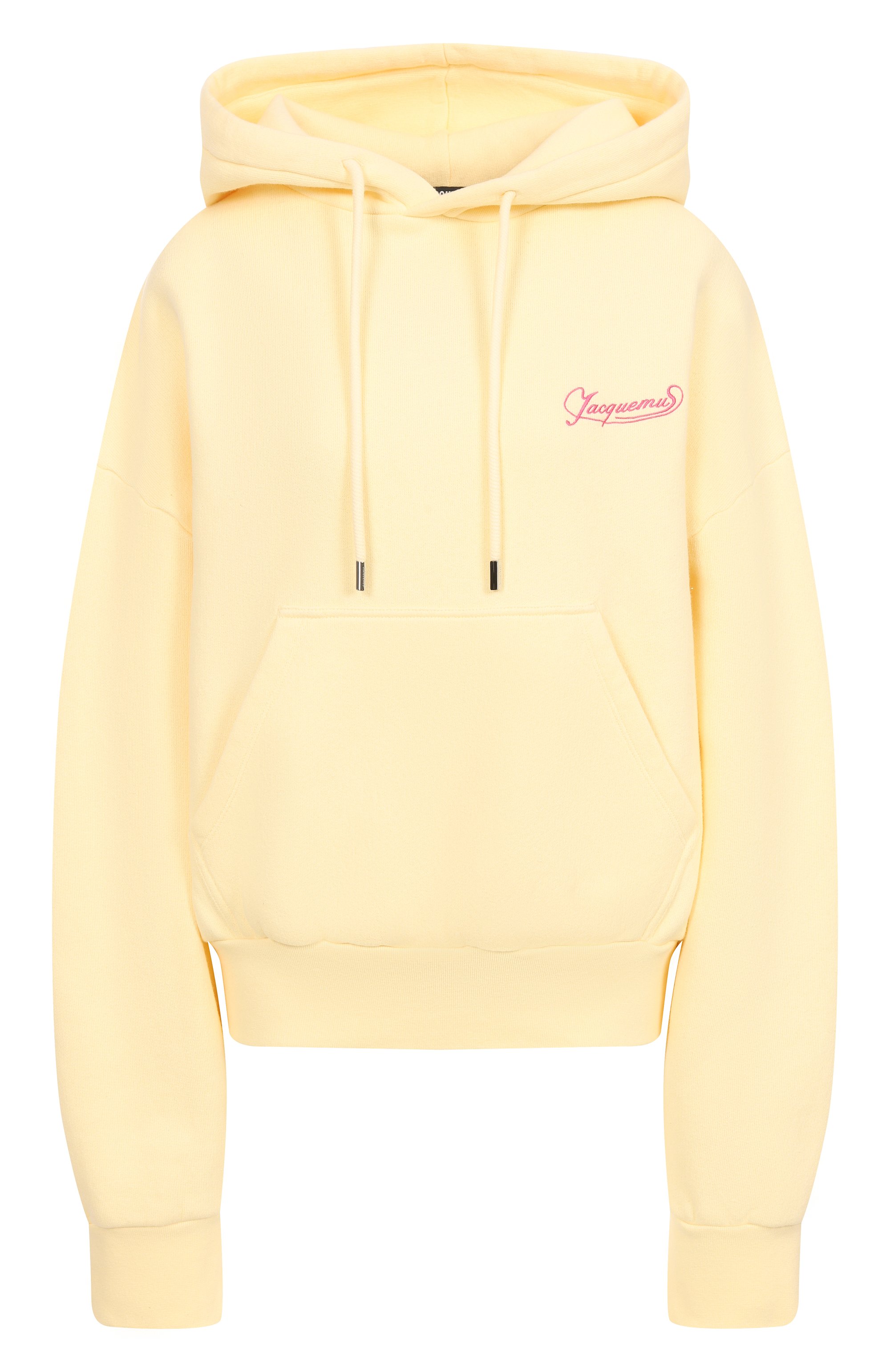 Хлопковое худи JACQUEMUS желтого цвета по цене 54850 руб., арт. 25E251JS217, фото 1 Хлопковое худи JACQUEMUS, арт. 25E251JS217, фото 1