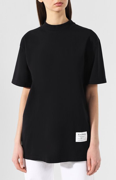 Хлопковая футболка ACNE STUDIOS, арт. AL0052, фото 3