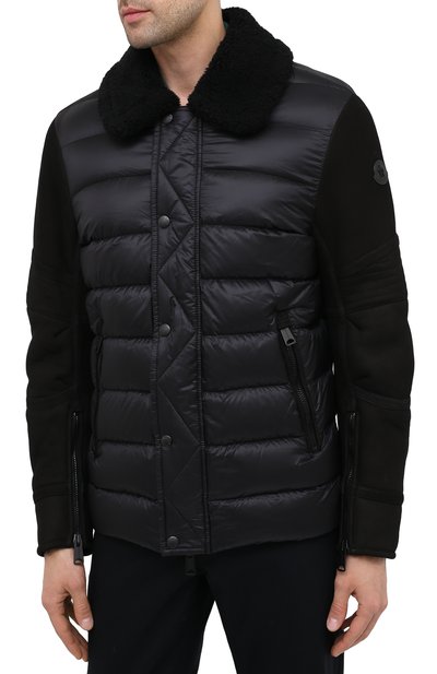 Комбинированный пуховик mongioie MONCLER, арт. F2-091-1A51T-01-50180, фото 3