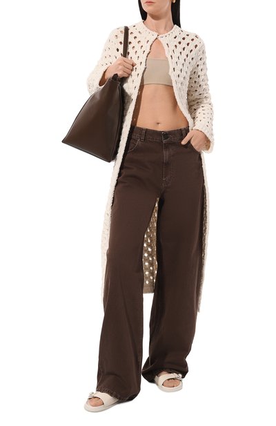 Кожаные шлепанцы fayence JIMMY CHOO, арт. FAYENCE SANDAL/SQM, фото 2