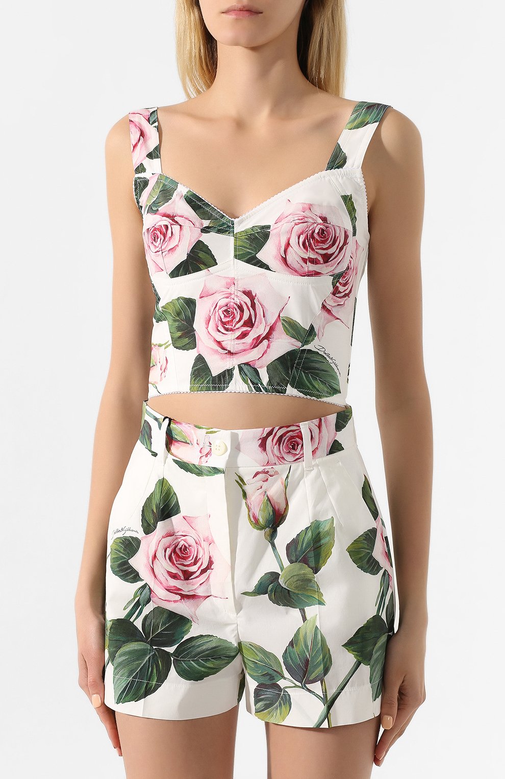 Топ-бюстье DOLCE & GABBANA разноцветного цвета по цене 74950 руб., арт. F7W98T/HS5FZ, фото 3 Топ-бюстье DOLCE & GABBANA, арт. F7W98T/HS5FZ, фото 3