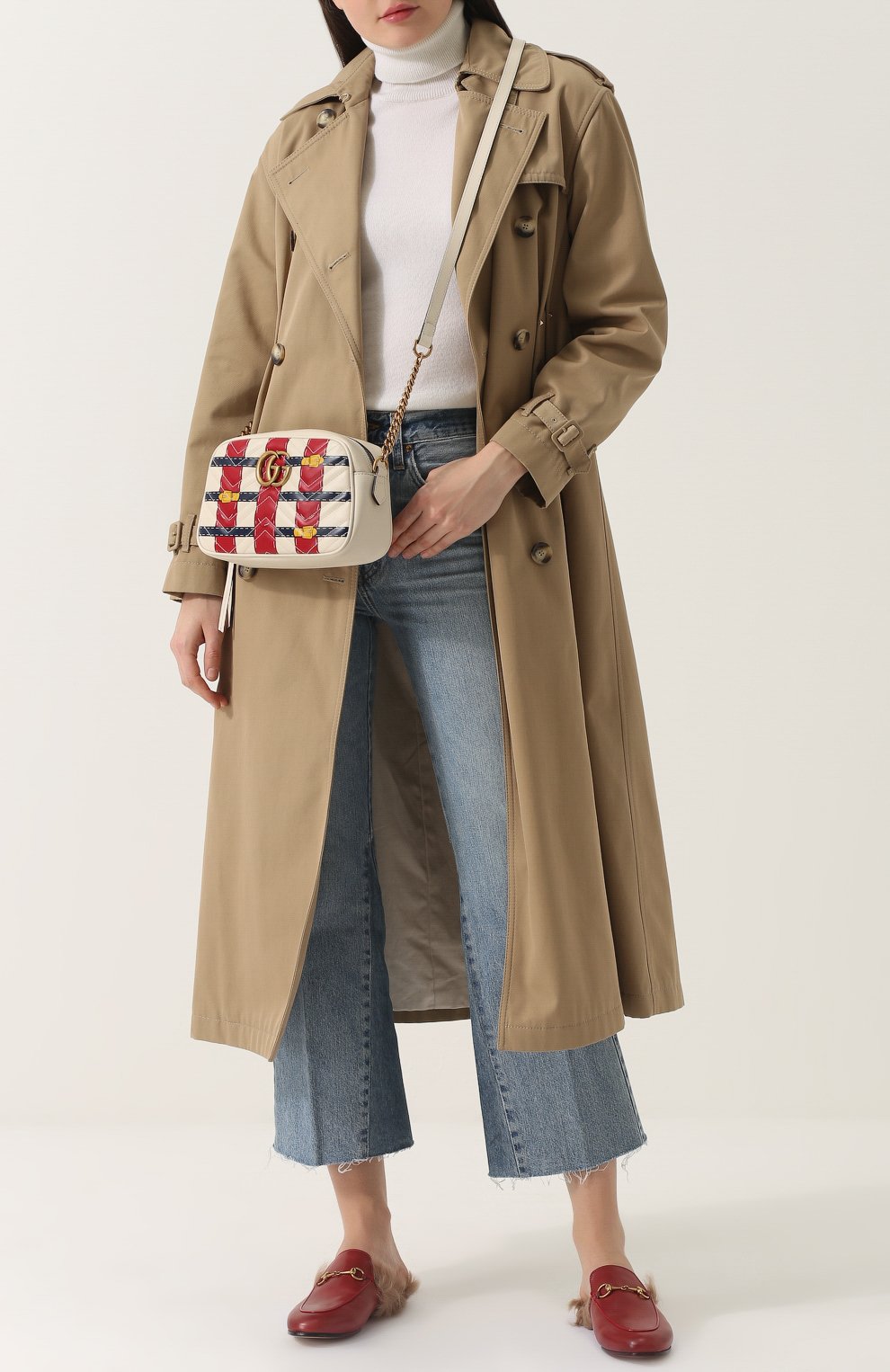 Сумка gg marmont trompe GUCCI, арт. 447632/DW5FT, фото 2