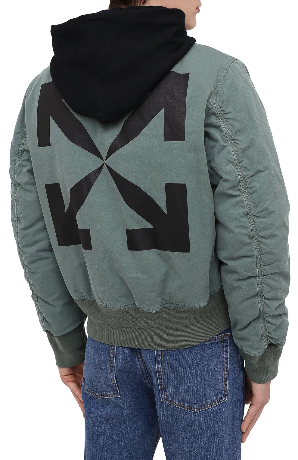Хлопковый бомбер OFF-WHITE, арт. 0MEH028R21FAB001, фото 4