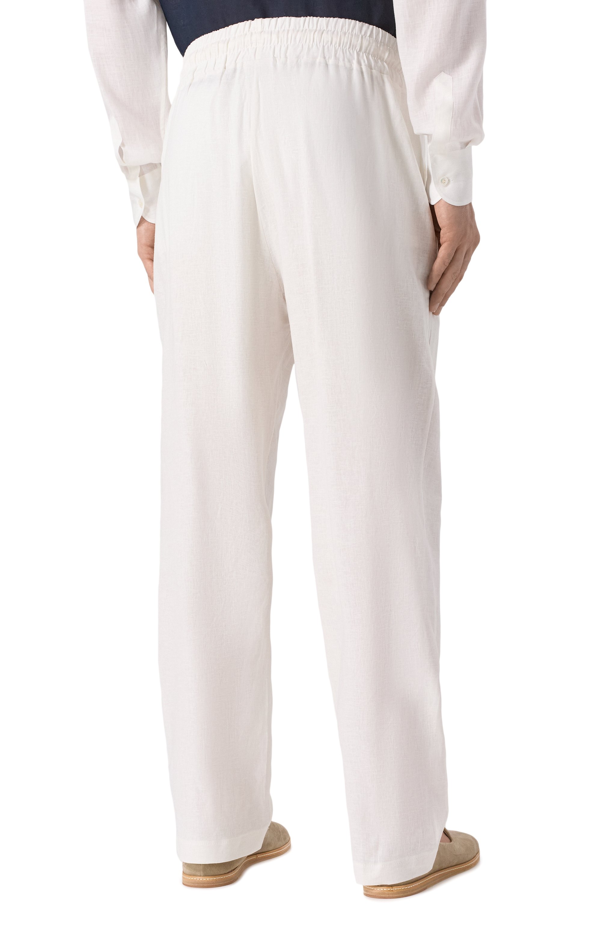 Брюки изо льна и вискозы HINNOMINATE, арт. HMABM01349, фото 4