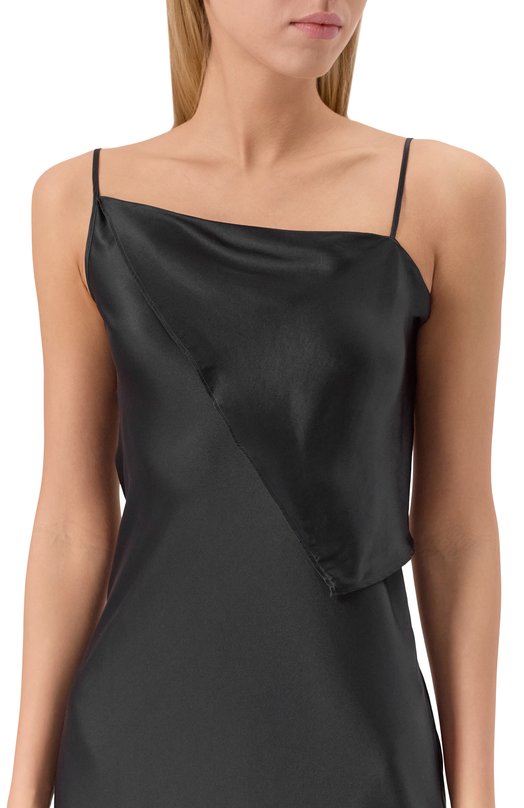 Атласное платье Ann Demeulemeester B0012276/FA134 Чёрный  B0012276/FA134 Фото 5