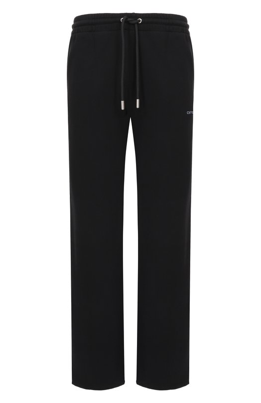 Хлопковые брюки Off-White 0MCH05AF25FLE002 Чёрный 0MCH05AF25FLE002