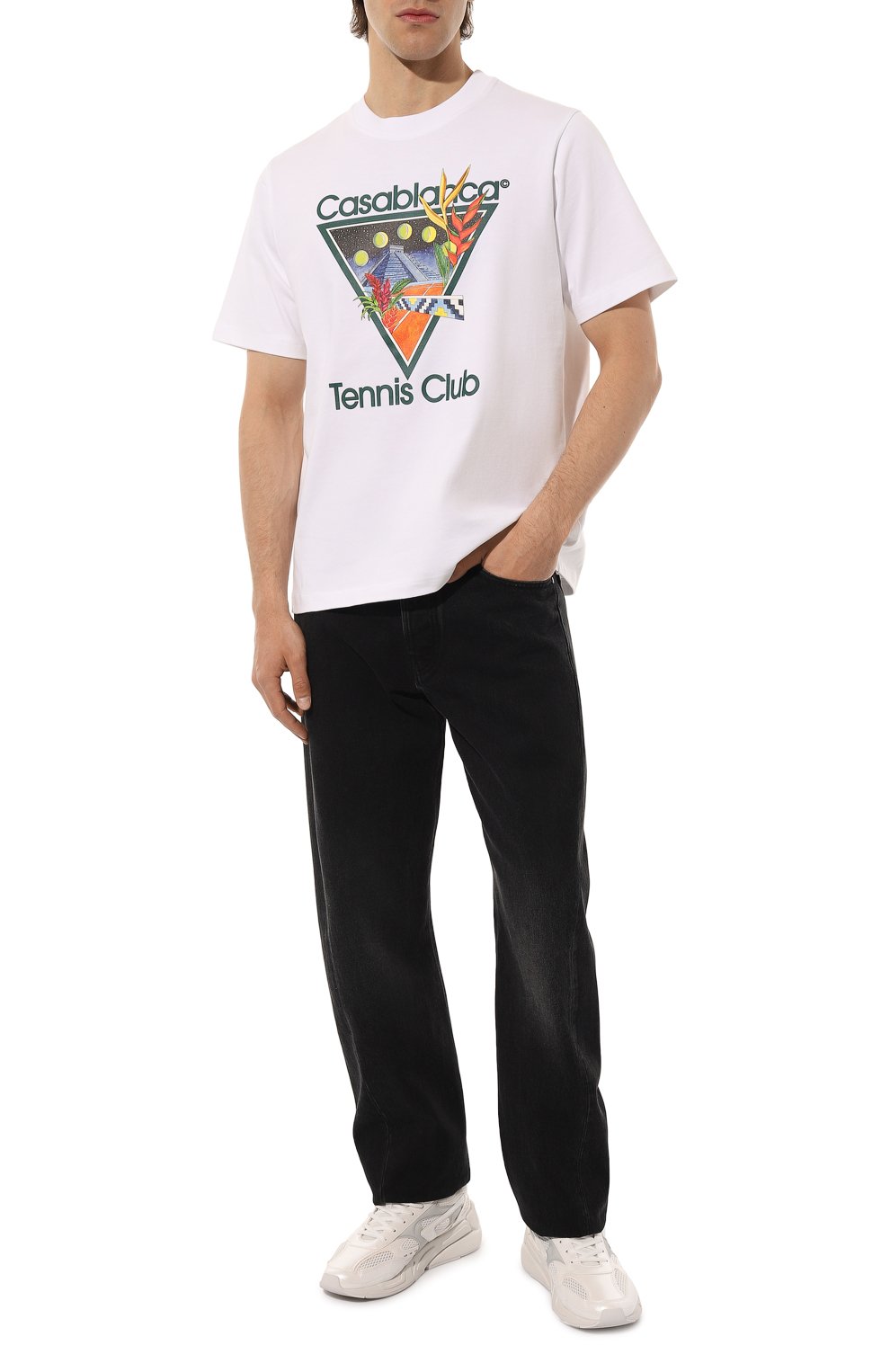 Хлопковая футболка CASABLANCA, арт. MS23-JTS-001-01, фото 2