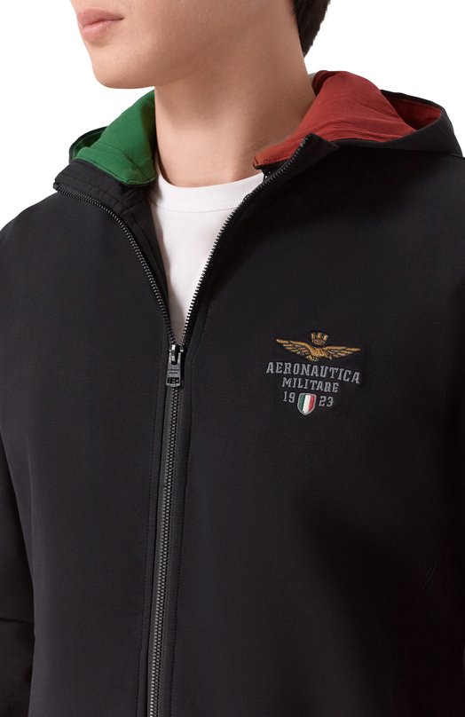 Хлопковый спортивный костюм Aeronautica Militare TF0108UF00674 Чёрный  TF0108UF00674 Фото 6