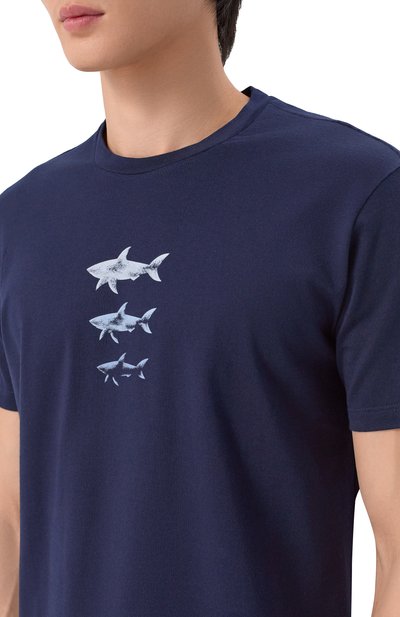 Хлопковая футболка PAUL&SHARK, арт. 26411048_001, фото 5