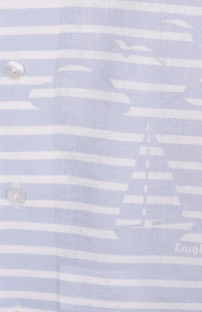 Рубашка из вискозы и льна EIRENE голубого цвета по цене 9460 руб., арт. SS26134, фото 3 Рубашка из вискозы и льна EIRENE, арт. SS26134, фото 3