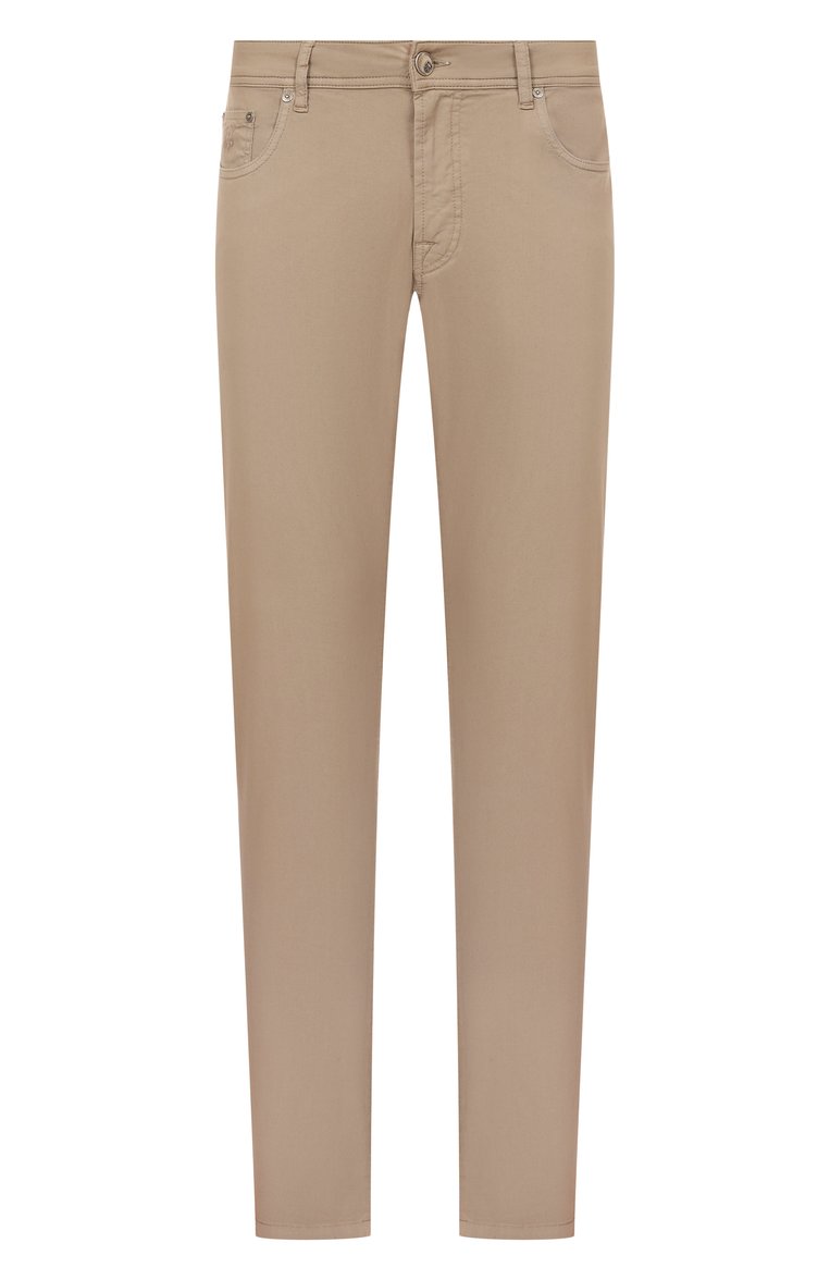 Мужские джинсы CORNELIANI бежевого цвета, арт. 254JL2-2520128 | Фото 1 (Материал внешний: Хлопок, Деним; Длина (брюки, джинсы): Стандартные; Кросс-КТ: Деним; Силуэт М (брюки): Прямые; Стили: Повседневный; Автоматизация ТО: Проставлено; Автоматизация состава: Проставлено; Детали: Без декора)