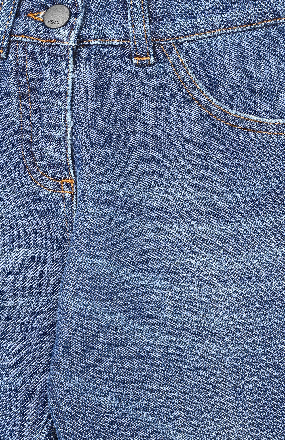 Джинсы прямого кроя с вышивкой FENDI, арт. JFF061/ST1/6A-8A, фото 3