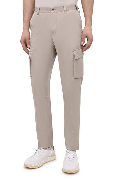 Брюки-карго из хлопка и кашемира CORNELIANI, арт. 874L02-1114105/00, фото 3