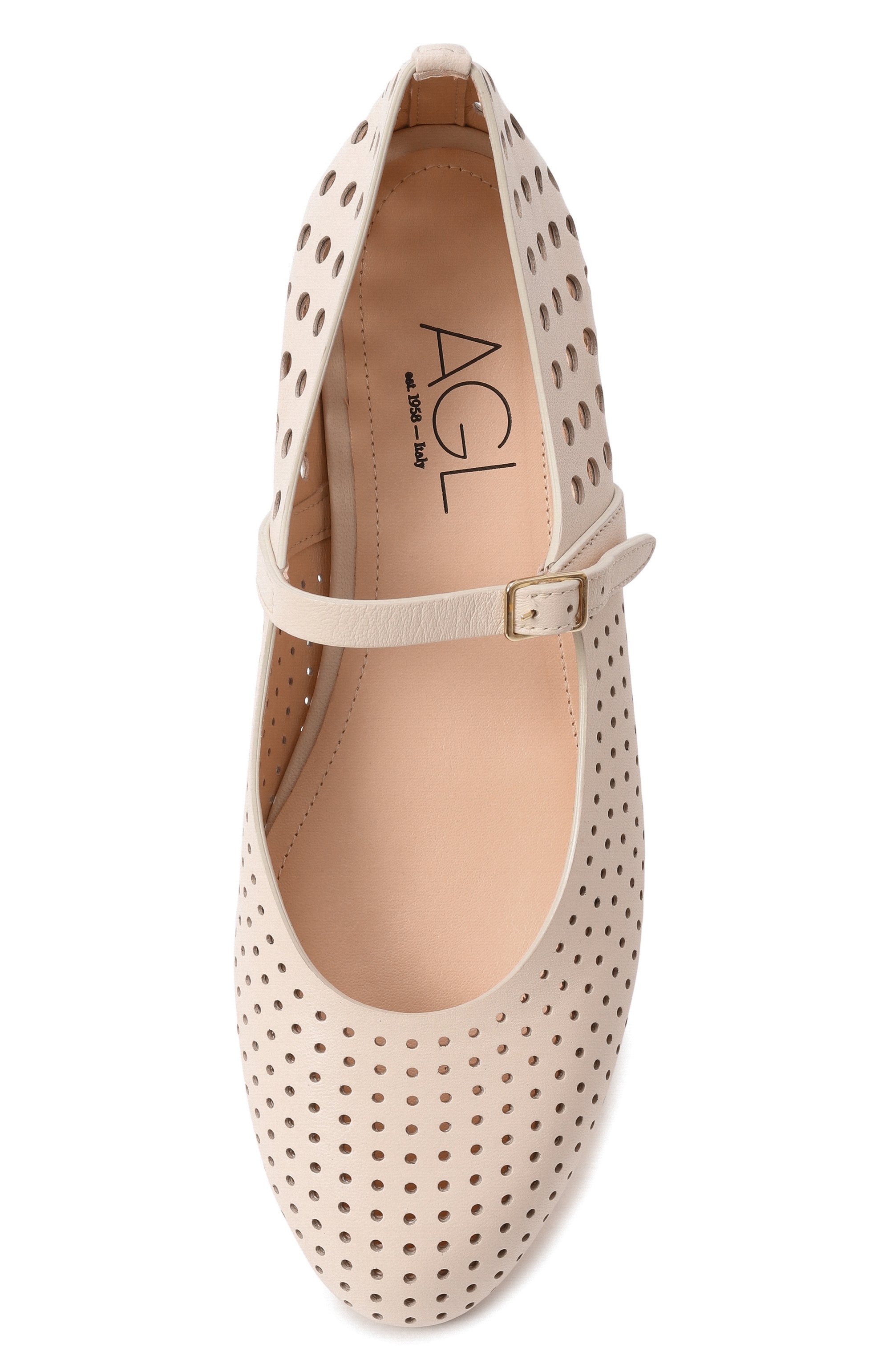 Кожаные балетки milly pierced AGL, арт. D544039PC/S0FTY, фото 6