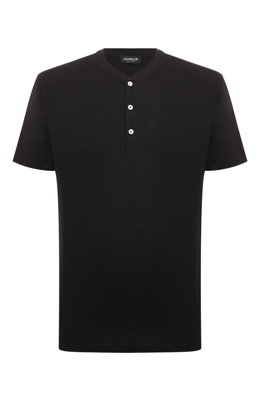 

Хлопковая футболка-хенли Dondup, Чёрный