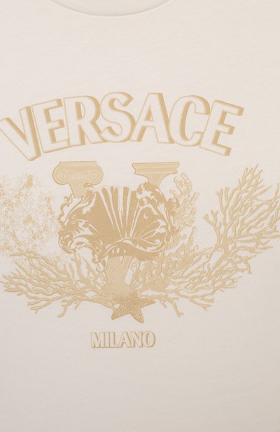 Хлопковая футболка VERSACE, арт. 1000239/1A11428/8-14, фото 3