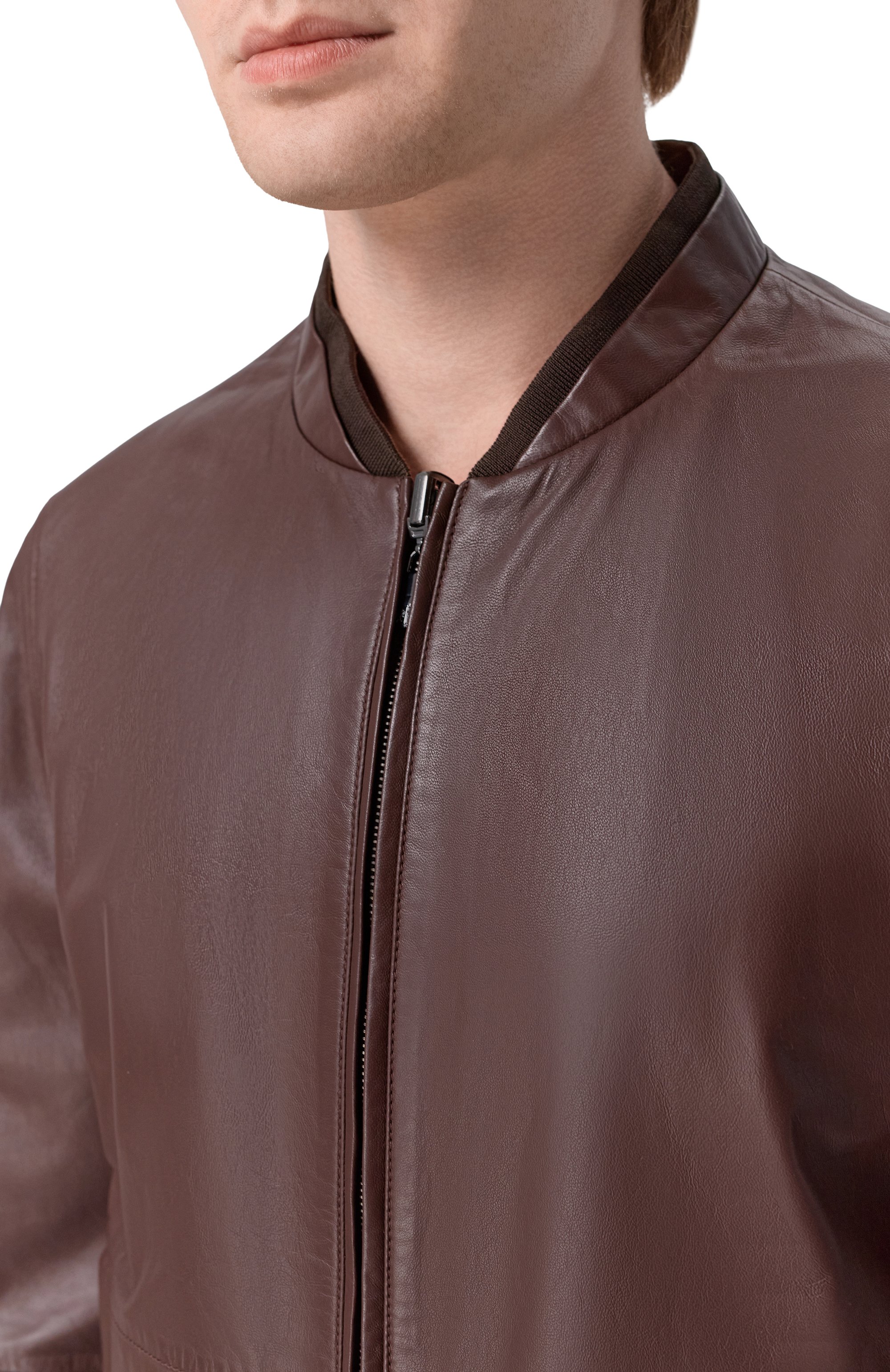 Двусторонний кожаный бомбер CORNELIANI, арт. 27L5W3/2720175, фото 5