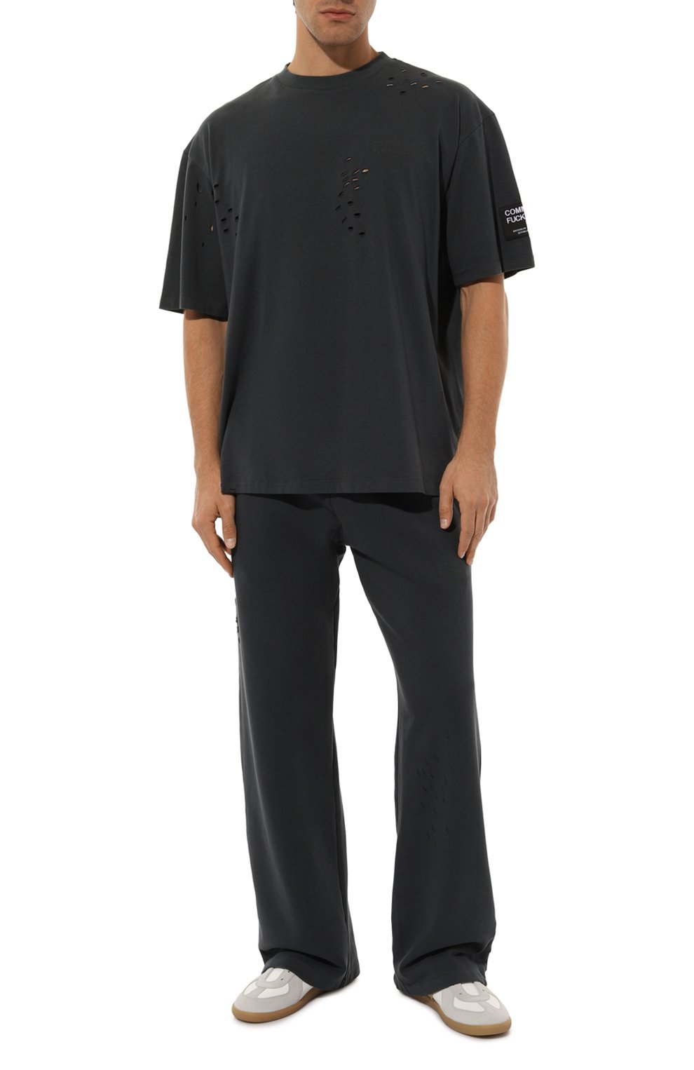 Хлопковые брюки COMME DES FUCKDOWN, арт. CFABM01385, фото 2