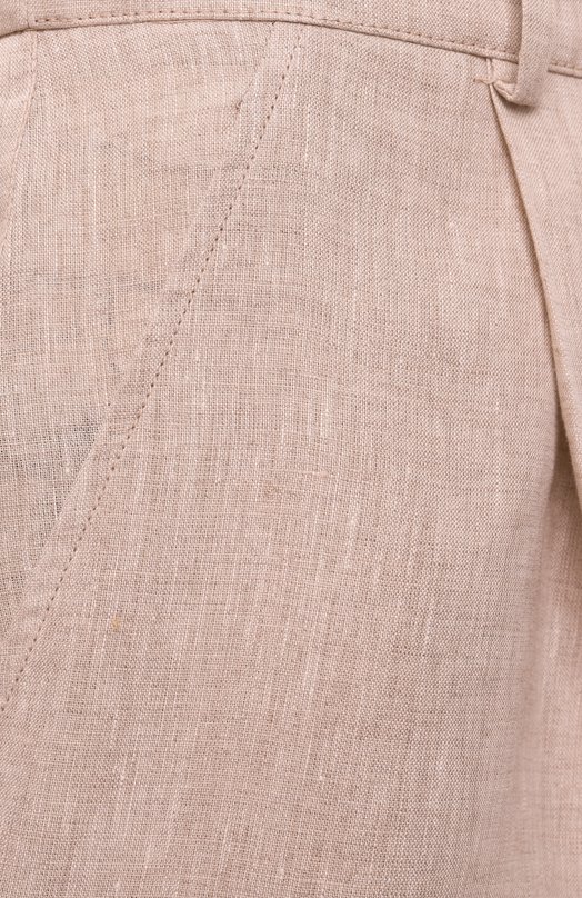 Льняные шорты Brunello Cucinelli MM633EP999 Бежевый  MM633EP999 Фото 6