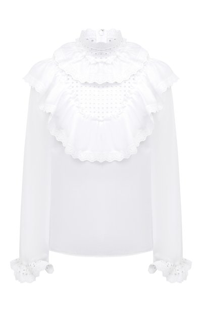 Женская хлопковая блузка DOLCE & GABBANA, арт. F74R5T/FU5RF