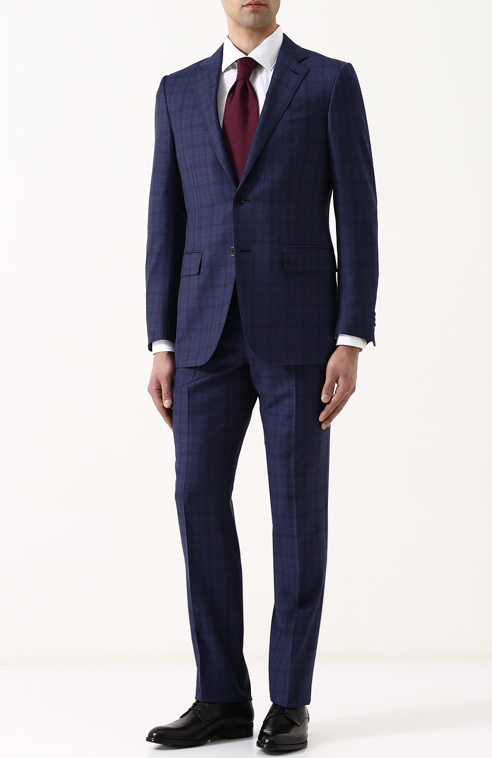 Хлопковая сорочка с воротником кент ZEGNA, арт. 301063/9HS0MT, фото 2
