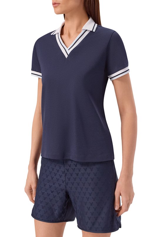 Поло из хлопка и лиоцелла Bogner 52548950 Синий  52548950 Фото 3